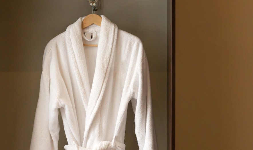 White robe on a hanger