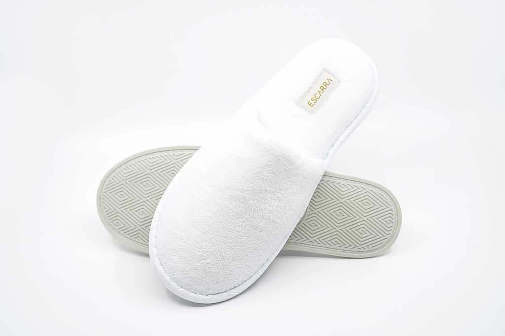 Escarra Plush Rubber Sole Slipper